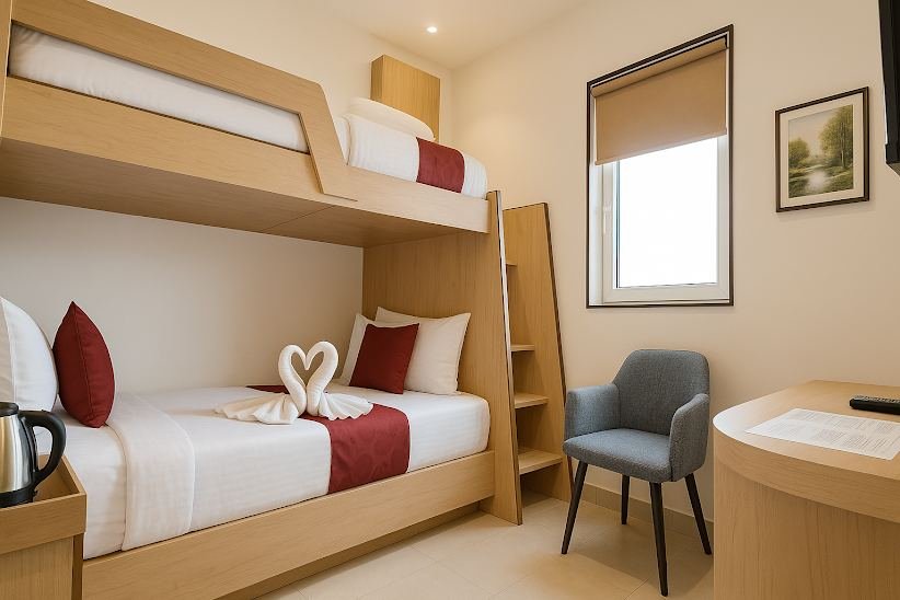 Bunker Bed Room at Hotel Vyom Residency